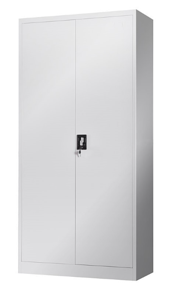 Armario metálico con puertas abatibles de medidas 90x40x185 cms, acabado color gris ral 7035