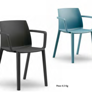 Silla de colectividades con brazos modelo DORA