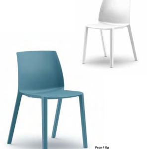 Silla confidente sin brazos modelo DORA